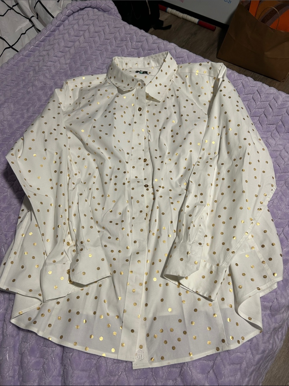 Confetti Gold Sparkle Shirt